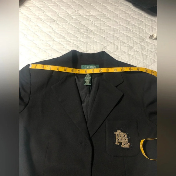 RARE Vintage Lauren Ralph Lauren Wool Blazer with Crest - Picture 12 of 12